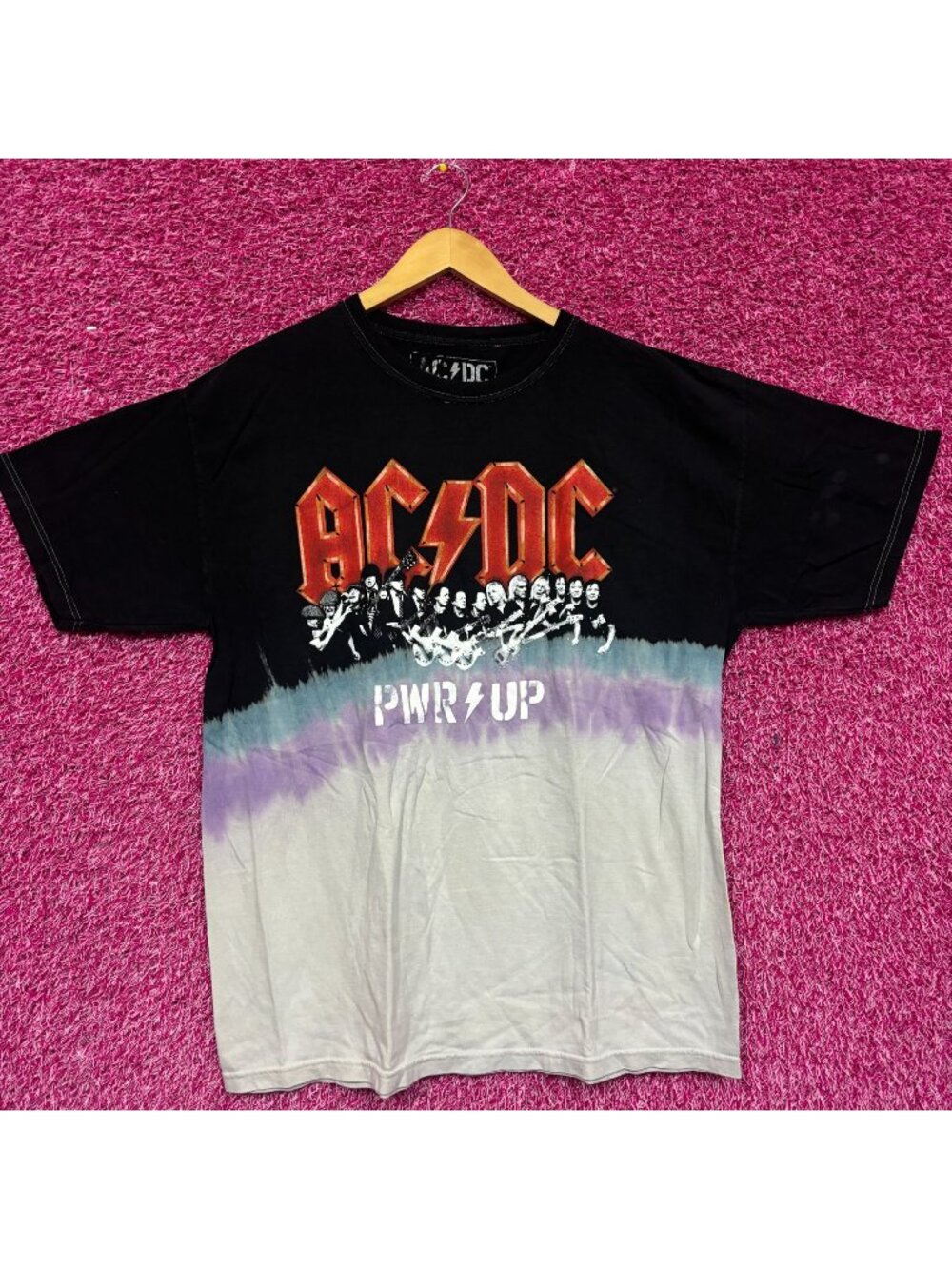 AC/DC Power Up Album Art Hard Rock Band Dip Dye M